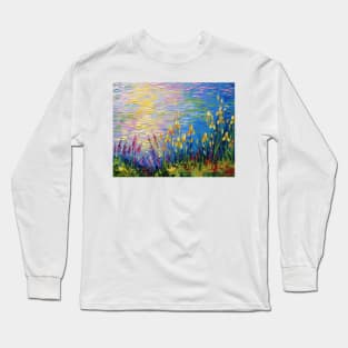 Irises by the pond Long Sleeve T-Shirt